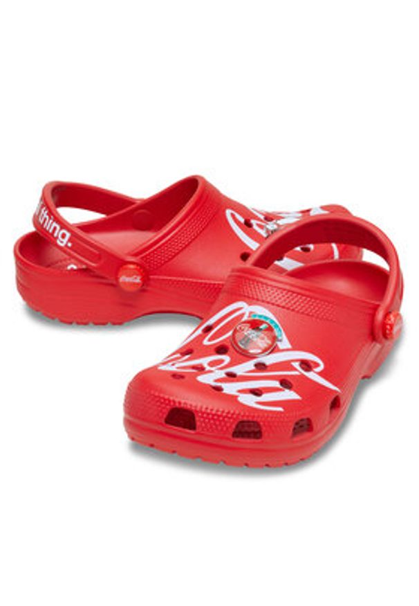 Crocs Klapki Classic Clog Coca-Cola 212129 Czerwony. Kolor: czerwony