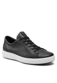ecco - Sneakersy ECCO Soft 7 M 47036401001 Black. Kolor: czarny. Materiał: skóra #1