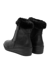 Clara Barson Botki CEO-RE23F677-5 Czarny. Kolor: czarny. Materiał: skóra, materiał #5
