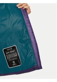 Replay - REPLAY Kurtka zimowa W7855 .000.84988 Fioletowy Regular Fit. Kolor: fioletowy. Materiał: syntetyk. Sezon: zima