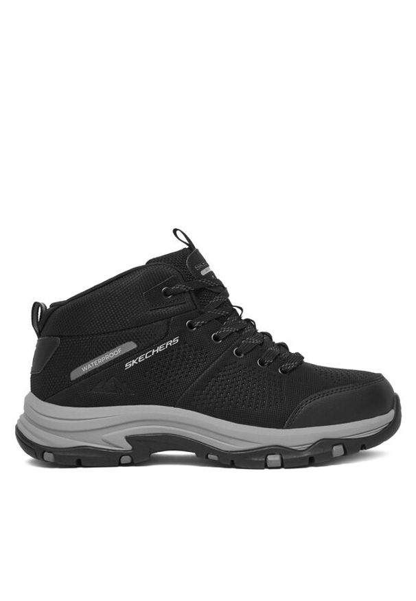 skechers - Skechers Trekkingi Trego 180005/BKCC Czarny. Kolor: czarny. Materiał: skóra