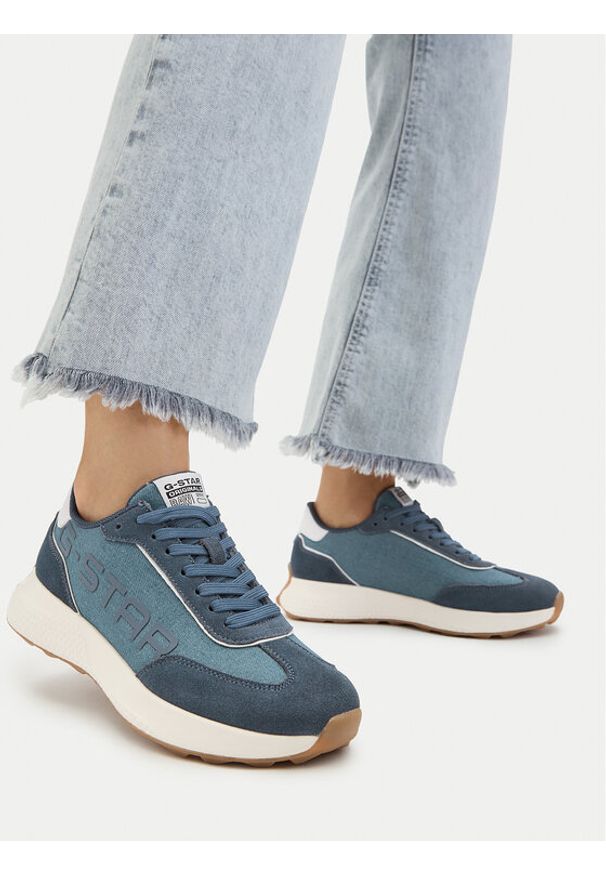 G-Star RAW - G-Star Raw Sneakersy EO-EDITH Niebieski. Kolor: niebieski. Materiał: materiał