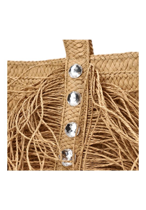 Sca'viola - Modna Brązowa Torebka Damska Sca'Viola W Stylu Boho. Kolor: brązowy. Sezon: lato. Dodatki: z frędzlami. Styl: boho. Rodzaj torebki: na ramię