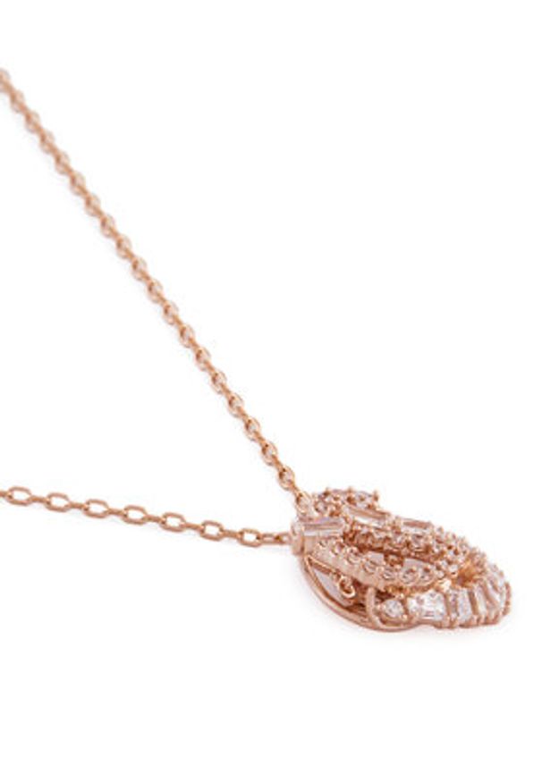 Swarovski Naszyjnik Swan 5732414 Różowe złoto. Materiał: metalowe. Kolor: złoty, różowy, wielokolorowy