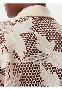 LOLA CASADEMUNT Koszula MS2515008 Écru Relaxed Fit. Kolor: kremowy. Materiał: syntetyk #4