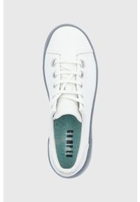 Camper Buty skórzane TWS kolor biały na platformie. Nosek buta: okrągły. Zapięcie: sznurówki. Kolor: biały. Materiał: skóra. Obcas: na platformie #5