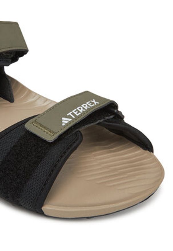Adidas - adidas Sandały Terrex Hydroterra JQ2236 Khaki. Kolor: brązowy. Materiał: materiał