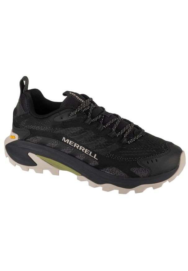 Merrell - Buty trekkingowe męskie, Moab Speed 2. Kolor: czarny. Materiał: guma, materiał, tkanina, syntetyk