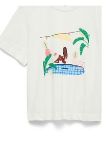 Vero Moda T-Shirt Emily 10344804 Biały Regular Fit. Kolor: biały. Materiał: bawełna #2