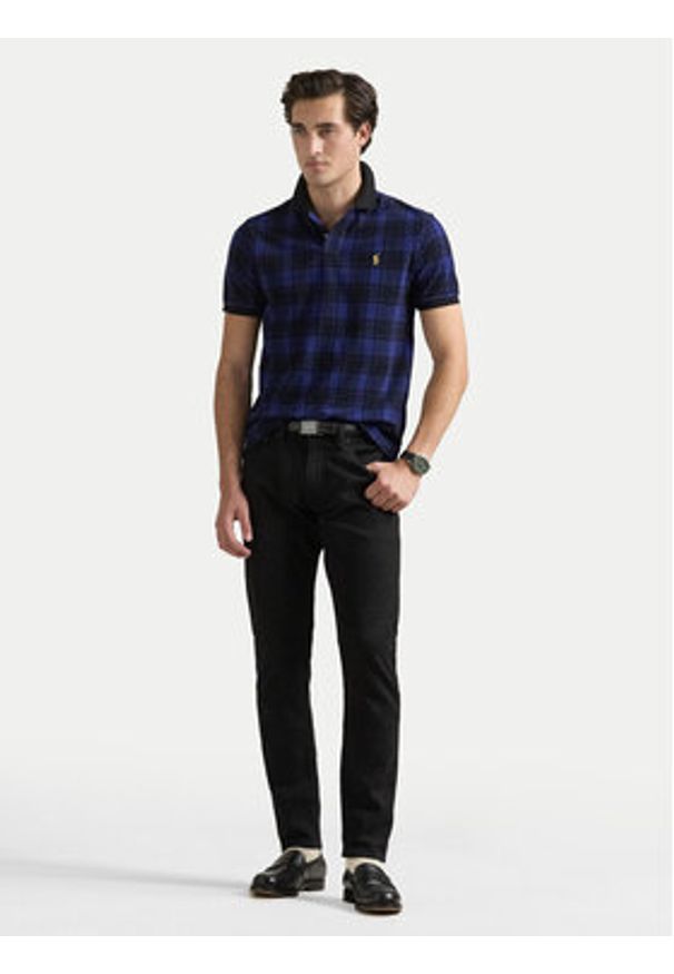 Polo Ralph Lauren Polo 710920184003 Granatowy Regular Fit. Typ kołnierza: polo. Kolor: niebieski. Materiał: bawełna