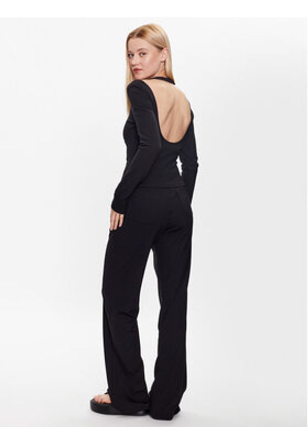 Calvin Klein Jeans Bluzka J20J221416 Czarny Slim Fit. Kolor: czarny. Materiał: syntetyk