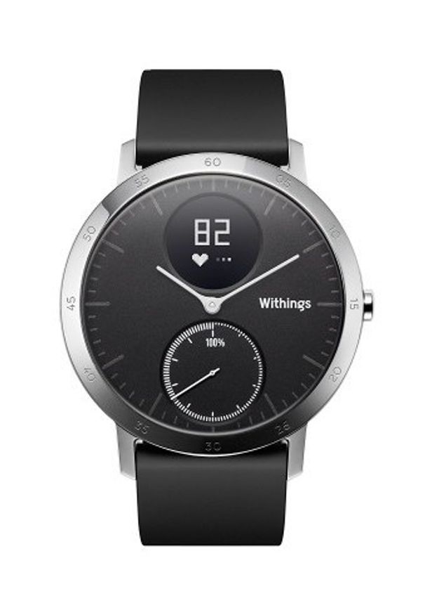 WITHINGS - Smartwatch Withings Activité Steel HR 40mm czarny. Rodzaj zegarka: smartwatch. Kolor: czarny. Styl: klasyczny, casual, elegancki, biznesowy
