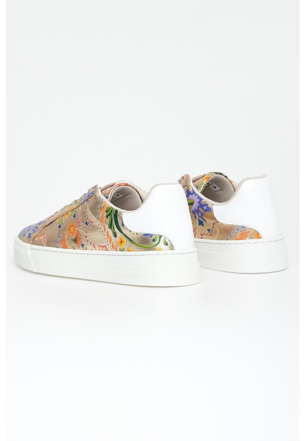Baldinini - Sneakersy damskie skórzane BALDININI. Materiał: skóra