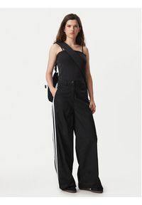 Adidas - adidas Spodnie materiałowe Tailored KS9370 Czarny Loose Fit. Kolor: czarny. Materiał: bawełna #2