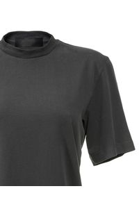 ANIA KUCZYŃSKA - Szary bawełniany t-shirt Sera. Okazja: na co dzień. Kolor: szary. Materiał: bawełna. Styl: casual
