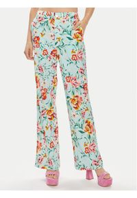 Guess Spodnie materiałowe Adele W4GB30 WG4G0 Kolorowy Relaxed Fit. Materiał: wiskoza. Wzór: kolorowy