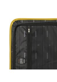 Wittchen - Duża walizka z ABS-u tłoczona. Kolor: żółty. Materiał: guma. Wzór: geometria. Styl: klasyczny #5