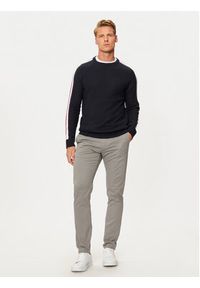 Hechter Paris Sweter 65011 142806 Granatowy Regular Fit. Kolor: niebieski. Materiał: bawełna #4