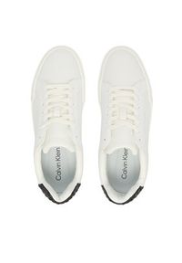 Calvin Klein Sneakersy Chunky Cupsole Laceup Lth Bt Aop YW0YW02036 Biały. Kolor: biały. Materiał: skóra #4