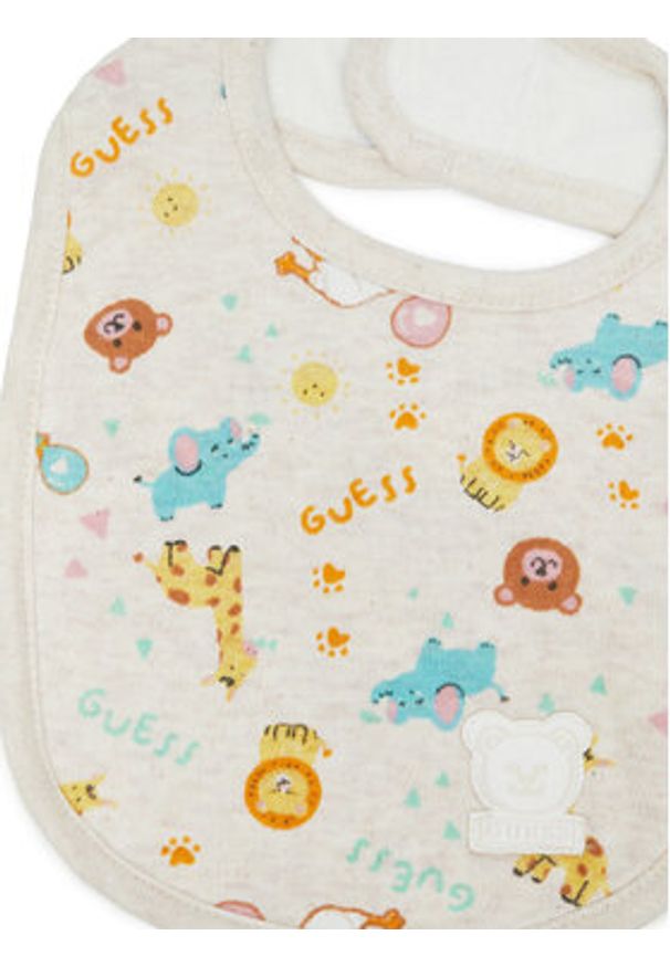 Guess Komplet 2 śliniaków H4YZ10 KAE10 Beżowy. Kolor: beżowy. Materiał: bawełna