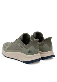 skechers - Skechers Sneakersy Bobs Squad 4- 118423/OLV Khaki. Kolor: brązowy. Materiał: materiał