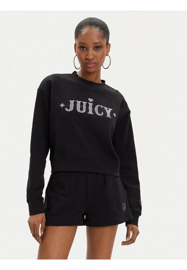 Juicy Couture Bluza Cristabelle Rodeo JCBAS223824 Czarny Regular Fit. Kolor: czarny. Materiał: bawełna