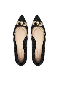 Liu Jo Baleriny Vivien 03 SF5037 TX496 Czarny. Kolor: czarny. Materiał: materiał #3