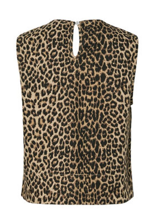 Pieces Bluzka Salume 17158200 Brązowy Relaxed Fit. Kolor: brązowy. Materiał: syntetyk
