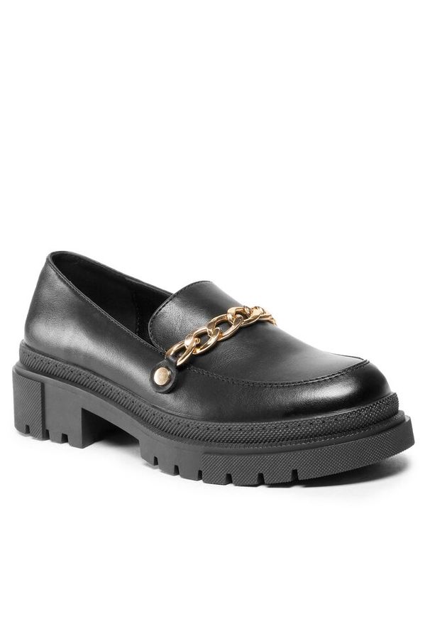 Loafersy DeeZee. Kolor: czarny