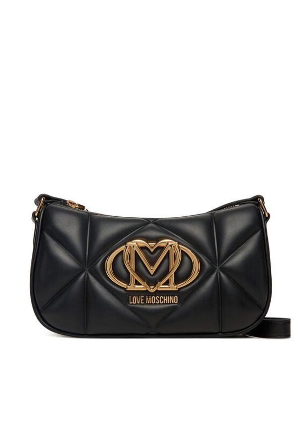 Love Moschino - LOVE MOSCHINO Torebka JC4083PP0NLC0000 Czarny. Kolor: czarny. Materiał: skórzane