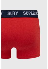 Superdry Bokserki (2-pack) męskie kolor bordowy. Kolor: czerwony. Materiał: bawełna #4
