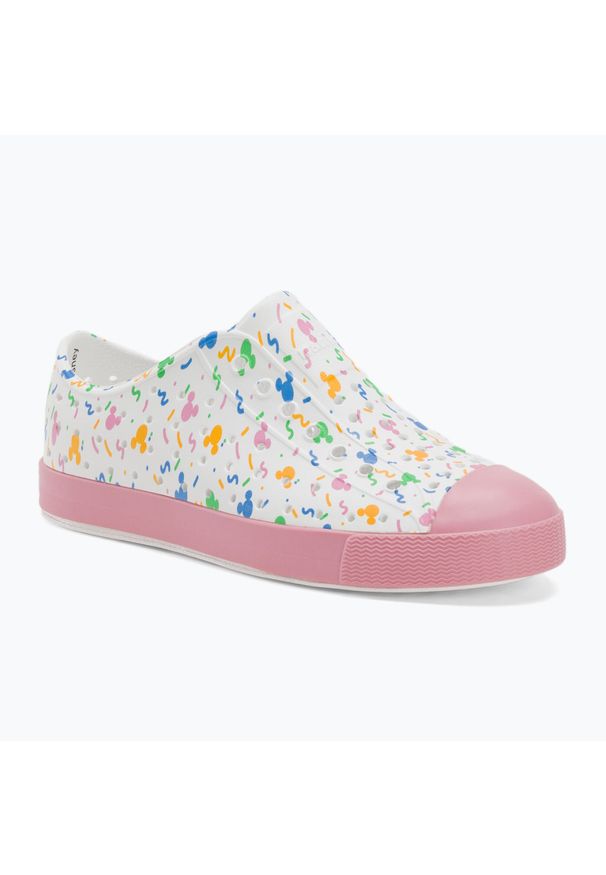 Native Shoes - Buty dziecięce Native NA12112001 Jefferson Print Disney Jr. Kolor: biały. Wzór: motyw z bajki, nadruk