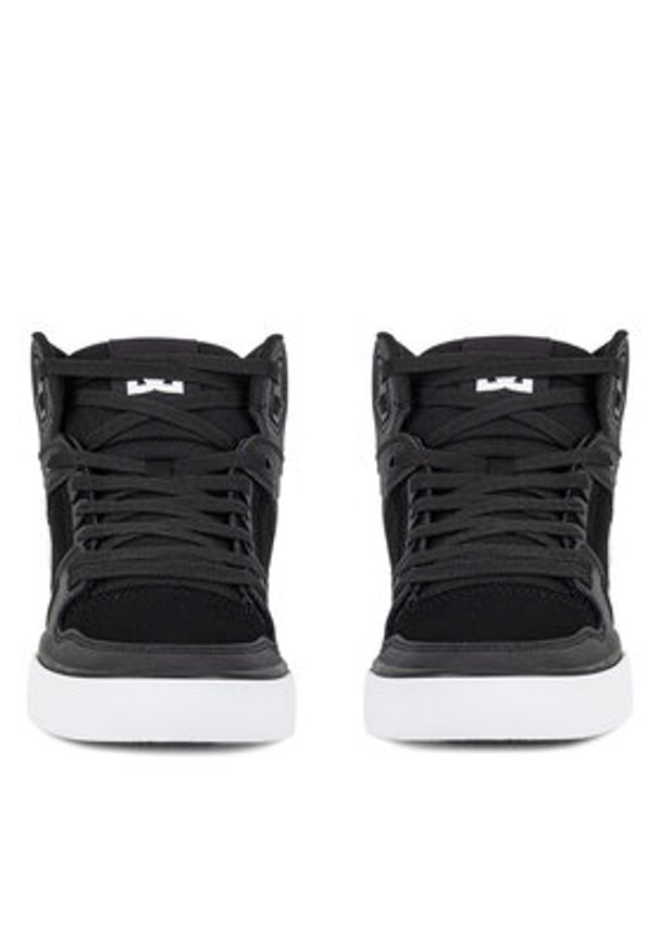 DC Sneakersy PURE HIGH-TOP WC ADYS400043-BLW Czarny. Kolor: czarny. Materiał: skóra