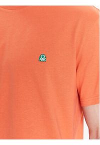 United Colors of Benetton - United Colors Of Benetton T-Shirt 3MI5J1AF7 Pomarańczowy Regular Fit. Kolor: pomarańczowy. Materiał: bawełna #4