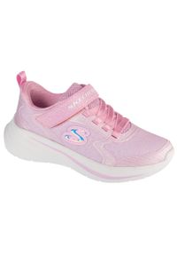 skechers - Buty SKECHERS WAVE 92 Rose. Okazja: na co dzień. Kolor: różowy. Materiał: tkanina #1