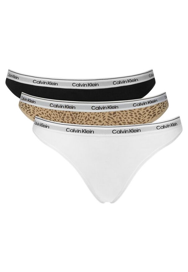 Calvin Klein Underwear Komplet fig LV00QD5207 Kolorowy. Materiał: bawełna. Wzór: kolorowy