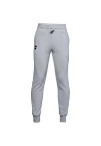 Spodnie dresowe chłopięce Under Armour RIVAL FLEECE JOGGERS. Kolor: wielokolorowy, szary. Materiał: dresówka