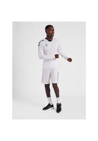Jersey Hummel hmlCore. Kolor: biały. Materiał: jersey. Długość rękawa: długi rękaw. Długość: długie. Wzór: nadruk, jodełka. Sport: piłka nożna #2
