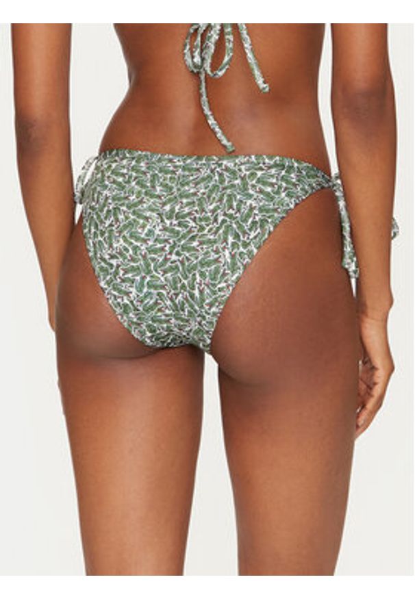 Lacoste Dół od bikini MF9623 Zielony. Kolor: zielony. Materiał: syntetyk