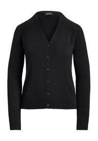 Lauren Ralph Lauren - LAUREN RALPH LAUREN Kardigan 200B22260003 Czarny Regular Fit. Kolor: czarny. Materiał: syntetyk #4