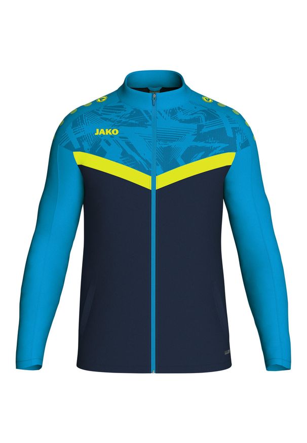 Dziecięca poliestrowa bluza dresowa Jako Iconic. Kolor: niebieski. Materiał: dresówka, poliester. Styl: sportowy