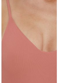 Pieces strój kąpielowy Valentina kolor różowy lekko usztywniona miseczka. Kolor: różowy. Materiał: materiał #2