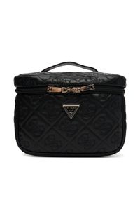 Guess Kosmetyczka TWQL96 58039 Czarny. Kolor: czarny. Materiał: skóra