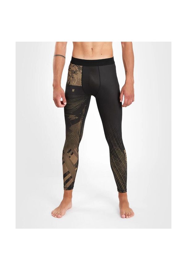 VENUM - Legginsy treningowe męskie Venum Gorilla Jungle Spats. Kolor: wielokolorowy, czarny, beżowy, brązowy