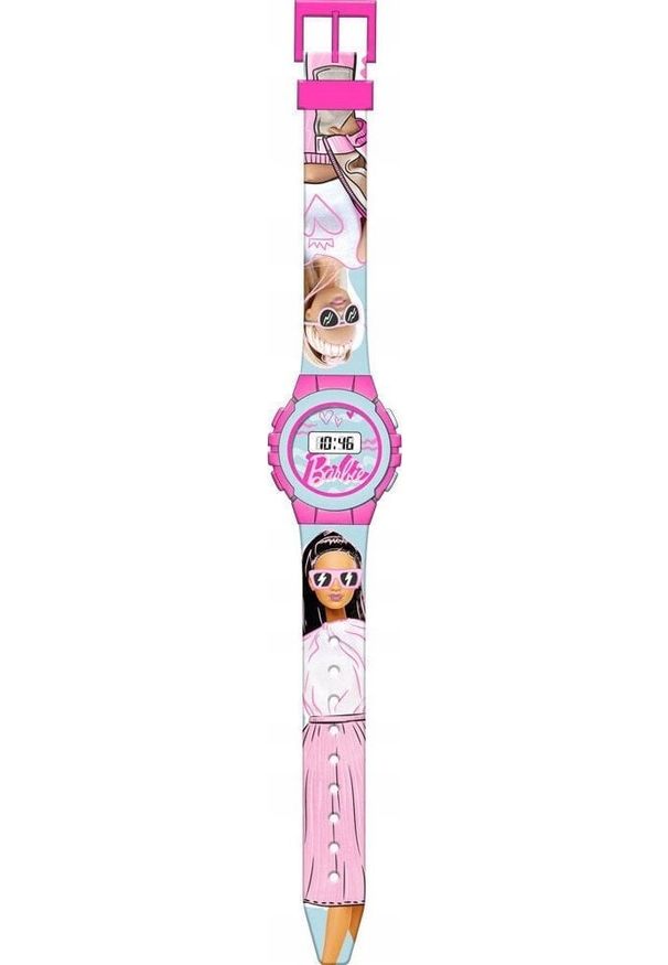 Kids Euroswan Zegarek cyfrowy Barbie KE02 ECO ( bez plastikowego opakowania) BB00009 Kids Euroswan. Rodzaj zegarka: cyfrowe