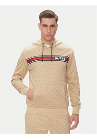 Guess Bluza New Korbin Z4BQ30 FL04Q Beżowy Regular Fit. Kolor: beżowy. Materiał: bawełna