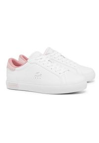 Lacoste Sneakersy Powercourt 7-49SFA0085 Biały. Kolor: biały. Materiał: skóra