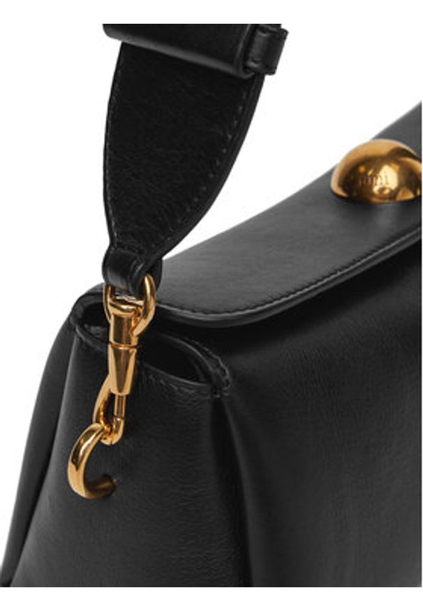 AMI PARIS - AMI Paris Torebka ULL027.AL0103 Czarny. Kolor: czarny. Materiał: skórzane. Styl: street