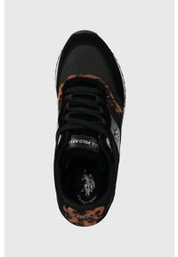U.S. Polo Assn. sneakersy SYLVI kolor czarny SYLVI009W/CTS1. Nosek buta: okrągły. Zapięcie: sznurówki. Kolor: czarny. Materiał: guma. Obcas: na platformie #5