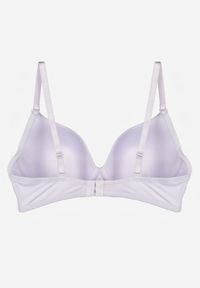 Renee - Biały Gładki Biustonosz o Klasycznym Fasonie Zdobiony Kokardką Caloris. Kolor: biały. Wzór: aplikacja, gładki #6